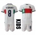 Portugal Bruno Fernandes #8 Babykleding Uitshirt Kinderen WK 2022 Korte Mouwen (+ korte broeken)
